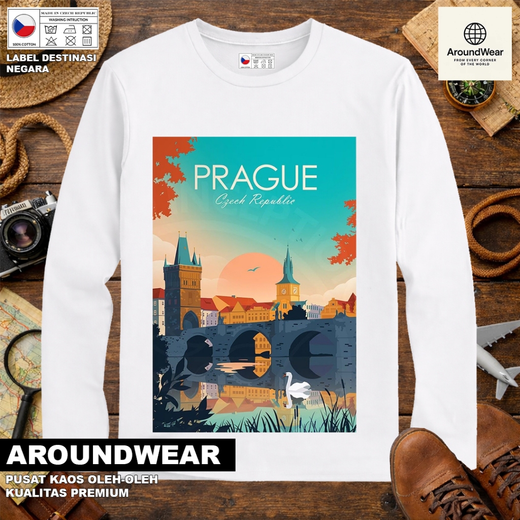 เสื้อยืด LONG-SLEEVED BY CZECH 23 พร้อมแท็ก ASAL CZECH REPUBLIC SOUVENIR ของขวัญระดับพรีเมียม