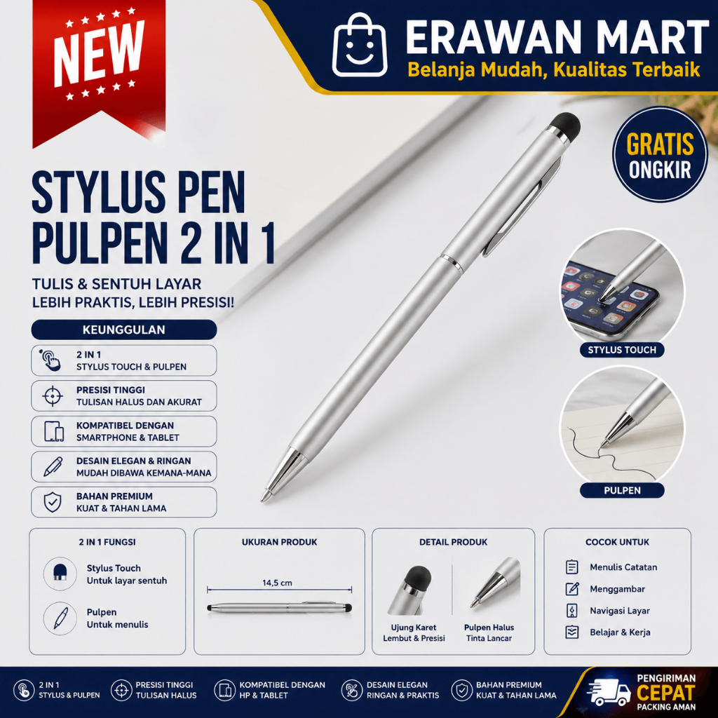 - ปากกา STYLUS / ปากกา STYLUS HP 2 IN 1