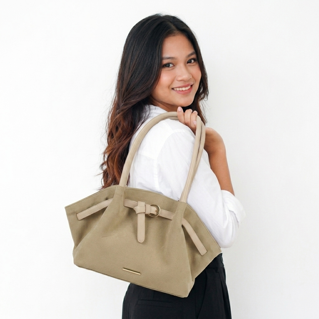 Bonerate Luxe Tote Bag for Women / Luxe กระเป๋าสะพายไหล่ผู้หญิงสไตล์เกาหลี