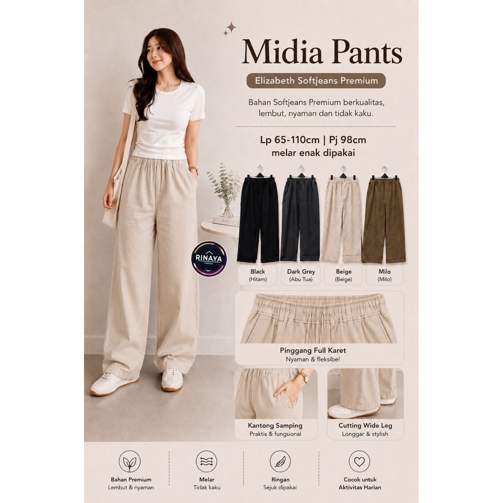 NO CANCEL// Midia Pants โดย Rinaya