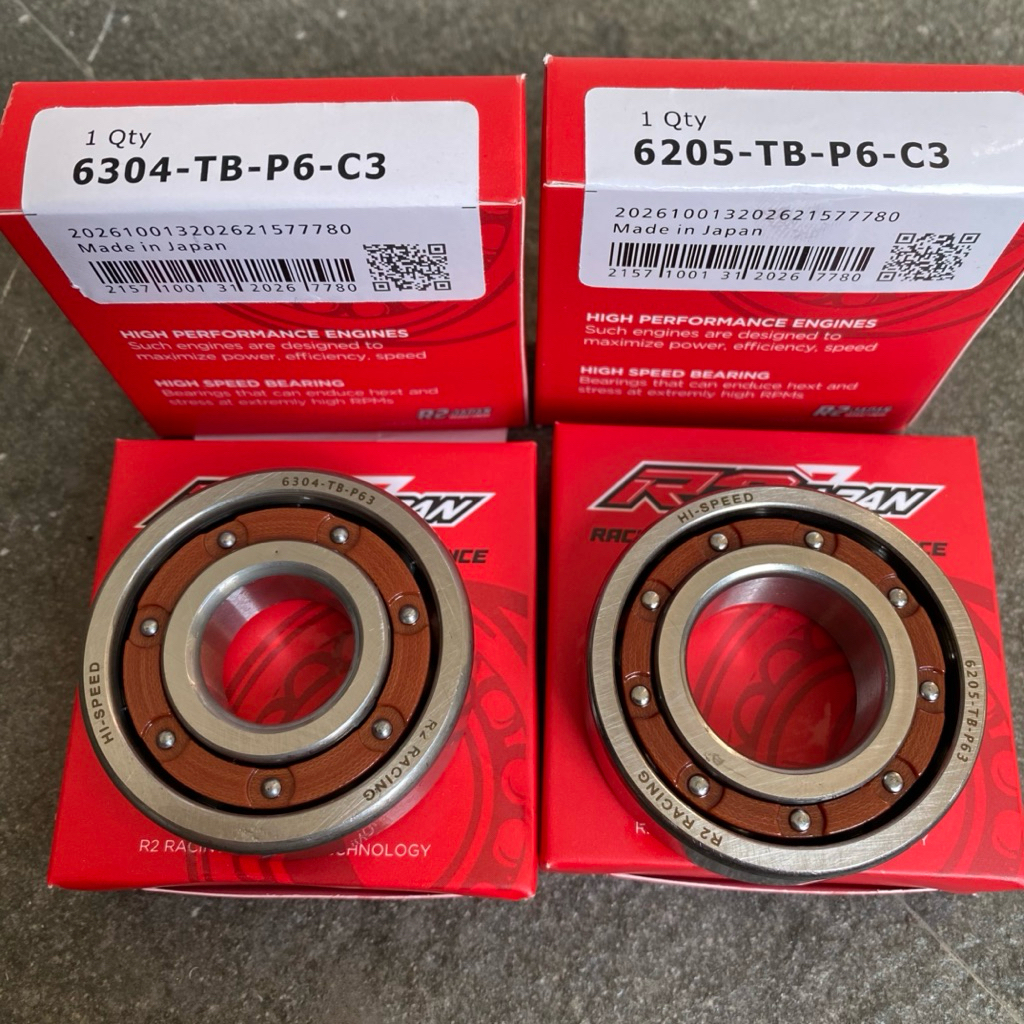 BEARING LAHER KRUK AS RX KING Z HI SPEED R2 JAPAN 6205 และ 6304 BEARING R2 ญี่ปุ่นความเร็วสูง TB P6 