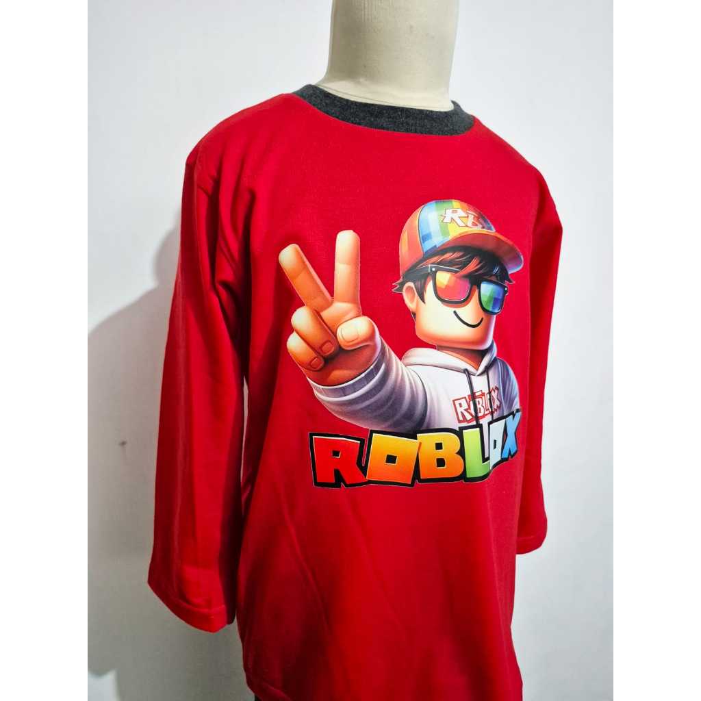 MERAH Hello Pyjamas - Roblox V Red Boys T-Shirt Pyjamas Set