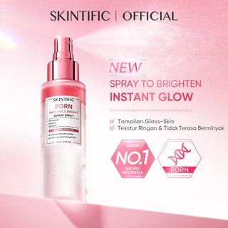 NEW LAUNCH | SKINTIFIC - PDRN Radiance Bright Serum Spray 100ml | Instant Glass Skin Kulit Glowing & Cerah dengan Niacinamide - Hydrating untuk Kulit Kusam dan Berminyak