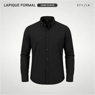 STYLELAKI - Kemeja Lapique Formal Pria Lengan Panjang Slim Fit