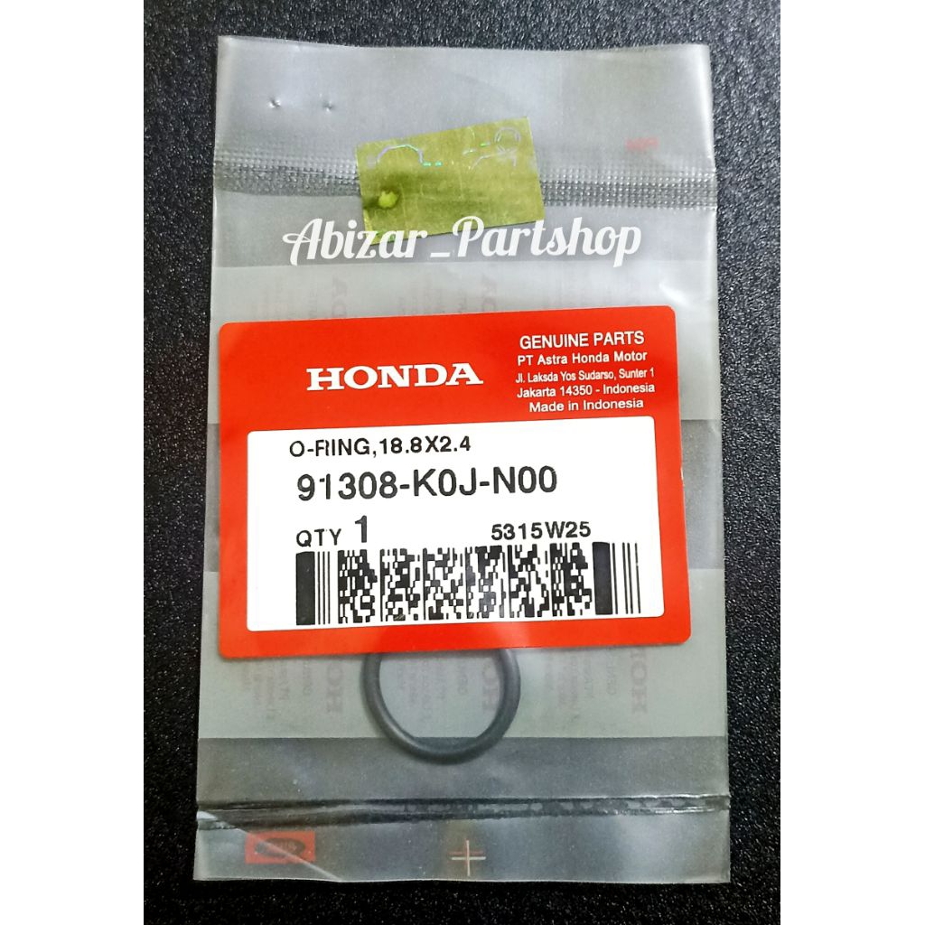 MESIN 91308K0JN00 โอริง 18.8x2.4 / ซีล Oring ฝาครอบข้อเหวี่ยงเครื่องยนต์ขวา K0J Genio Beat K1A led d