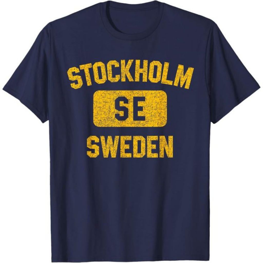 SWEDEN SOUVENIR เสื้อยืด STOCKHOLM MANY รุ่น SWEDEN SOUVENIR ผ้า STOCKHOLM BACTH 3