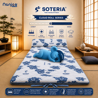 [Garansi Anti Kempes] Soteria x Olympic Kasur Lipat / Kasur Lipet Roll Gulung Busa Super Anti Kempes Garansi 5 Tahun / Kasur lantai / Matras
