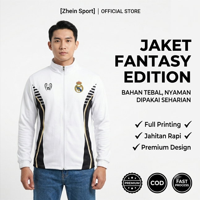 เสื้อแจ็คเก็ตจริง MADRID 15 UCL EDITION