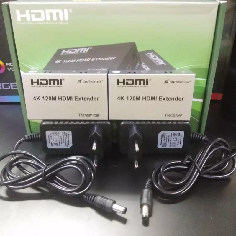 Hdmi Extender 120Meter Over Cable LAN Cat5 / Cat6