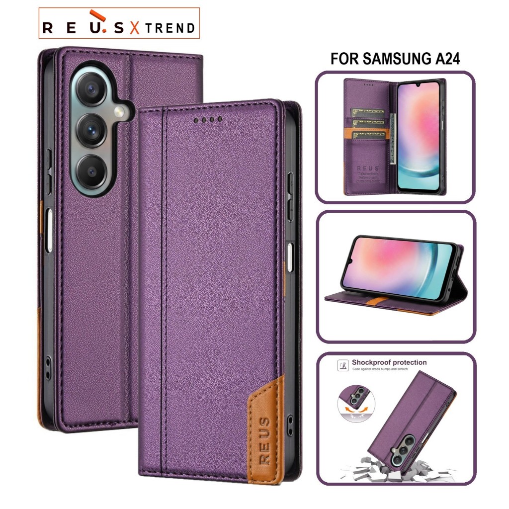 FLIP COVER SAMSUNG A24 4G LEATHER CASE FLIP SAMSUNG A24 4G REUS