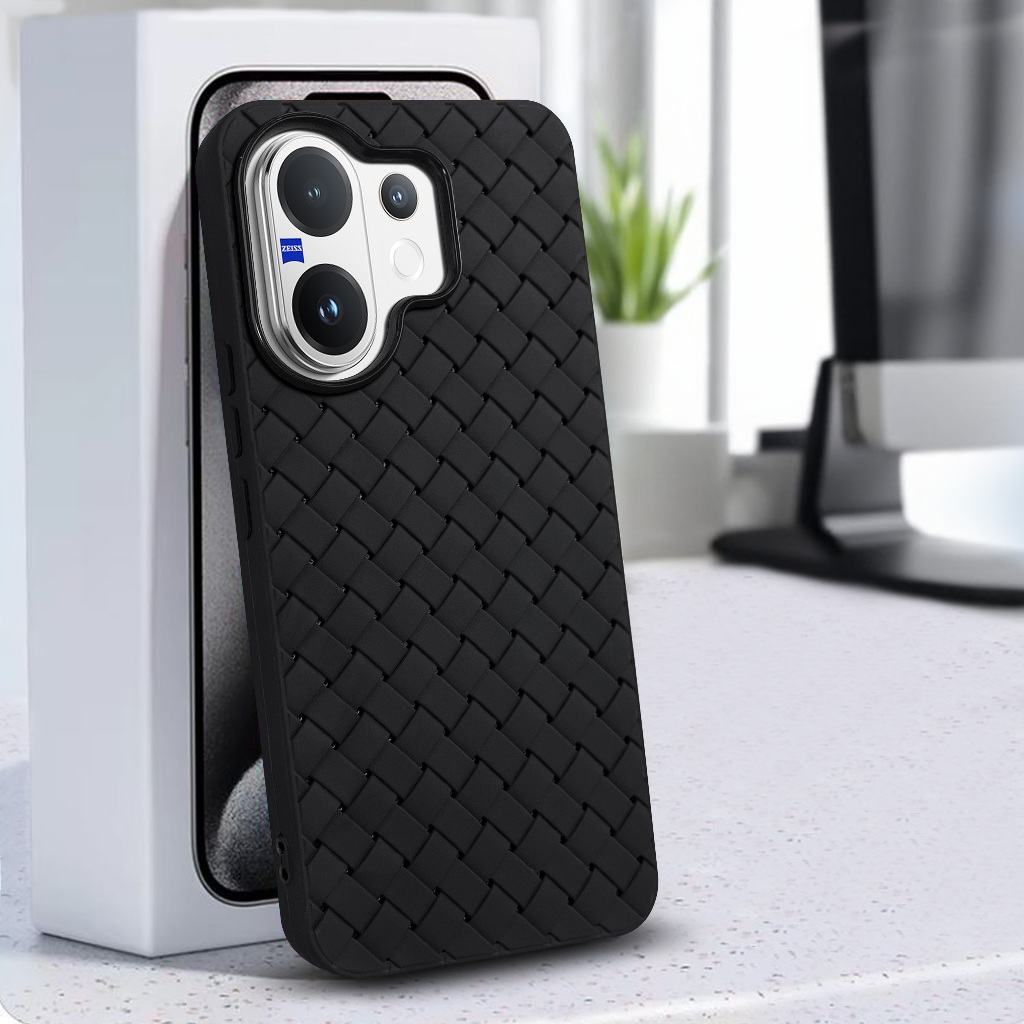 Vivo V60 5G Case Softcase SLIM WOVEN BREATHABLE Casing Case Hp Vivo V60 5G
