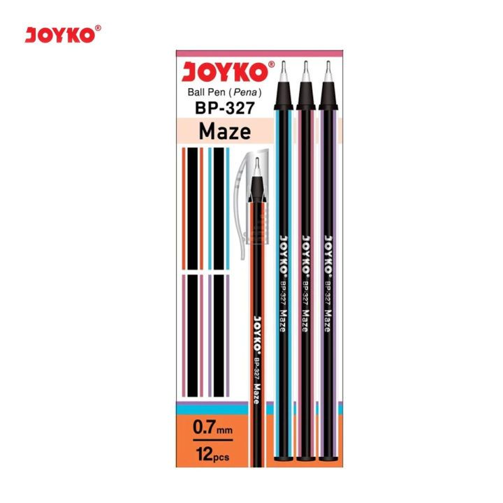 ปากกา Joyko BP-327 Maze 0.7 มม. พร้อมหมึกสีดํา