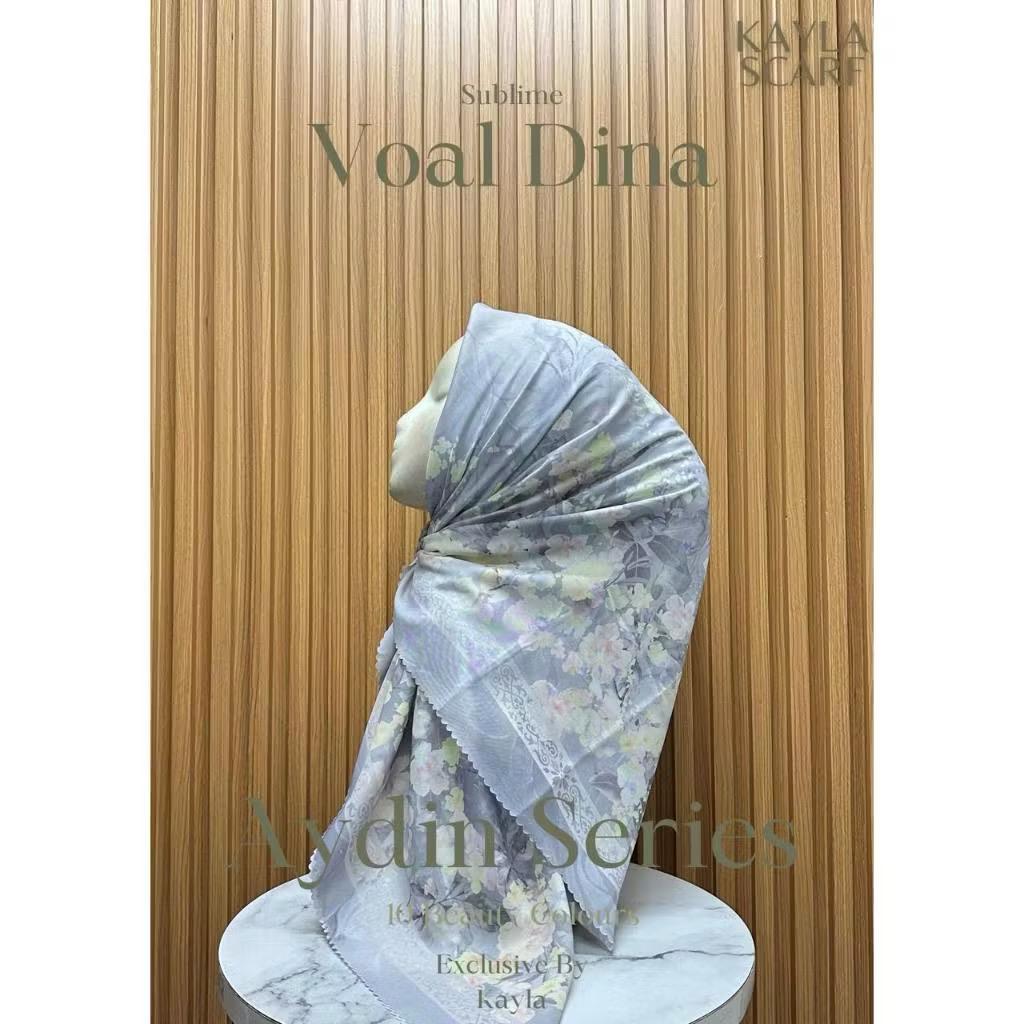 Voal Motif Sublime Hijab Square Print ล่าสุด Aydin Series