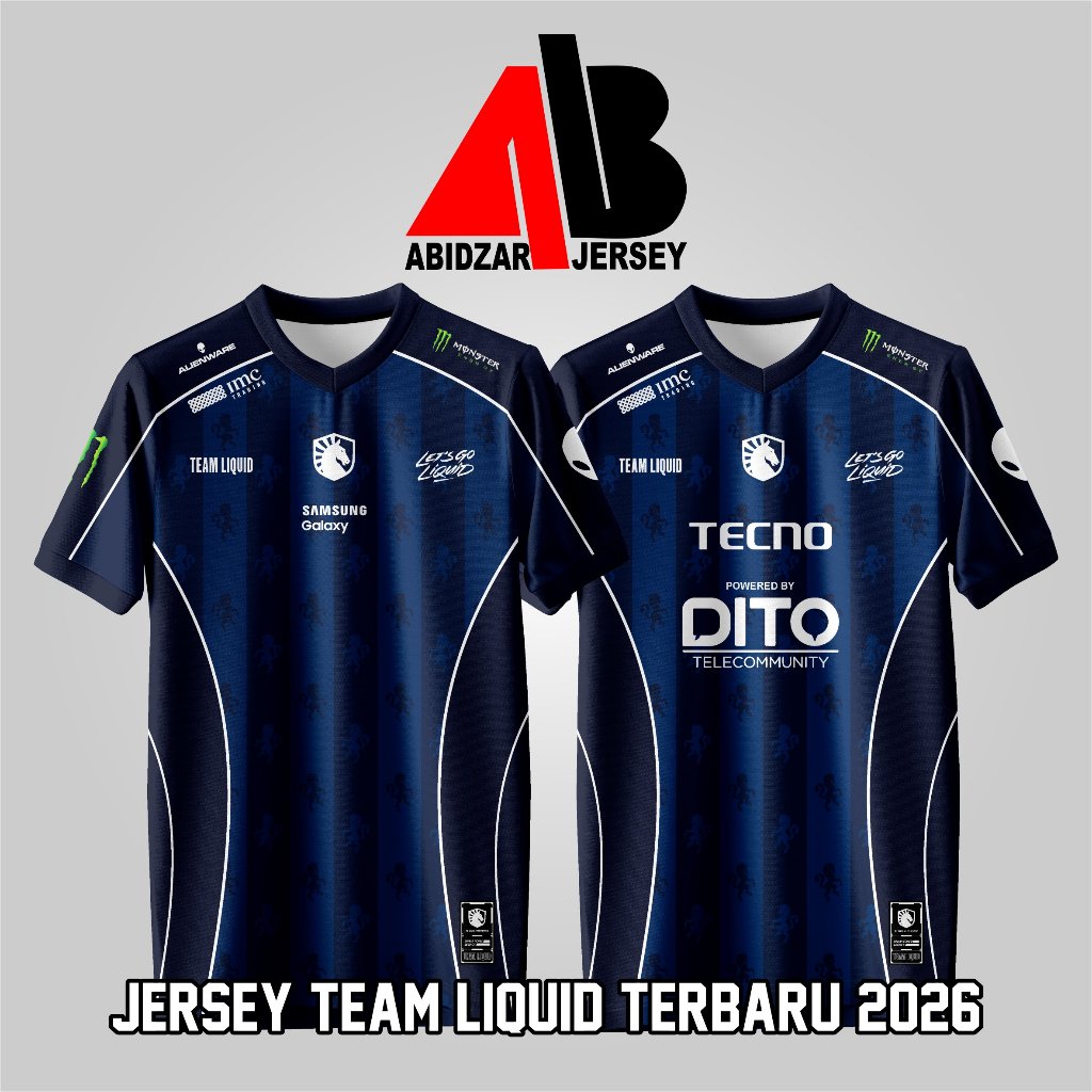 Team Liquid Jersey เสื้อยืดเกมล่าสุด 2026 Custom Nickame