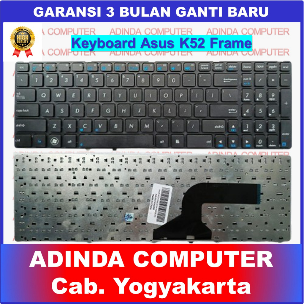 Asus K52 K52F K52J K52JC K53 K53E K53S K53SD K53SV X54C A53 G51 G51J G60 G72 คีย์บอร์ด