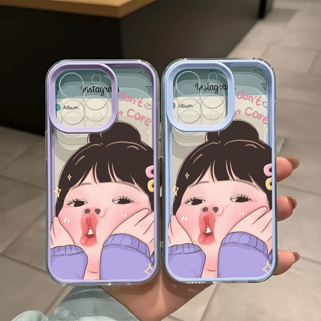 เคส HP สําหรับ Oppo A18 A38 A5X A3X A3 PRO A54 A60 A58 A17K A17 Casing Clear Case Tpu Lippocase