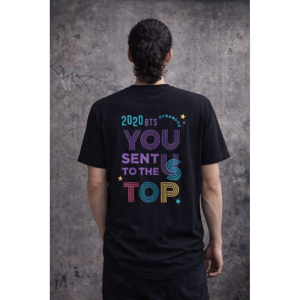 เสื้อยืดอย่างเป็นทางการmerch K-POP BTS Dynamite 0R1 ไซส์ Fit M (P67 x L51)