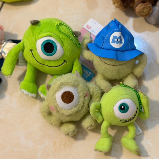GANTUNGAN Mike Wazowski Bag Charm & Small Doll Mike / Mike monster inc Keychain
