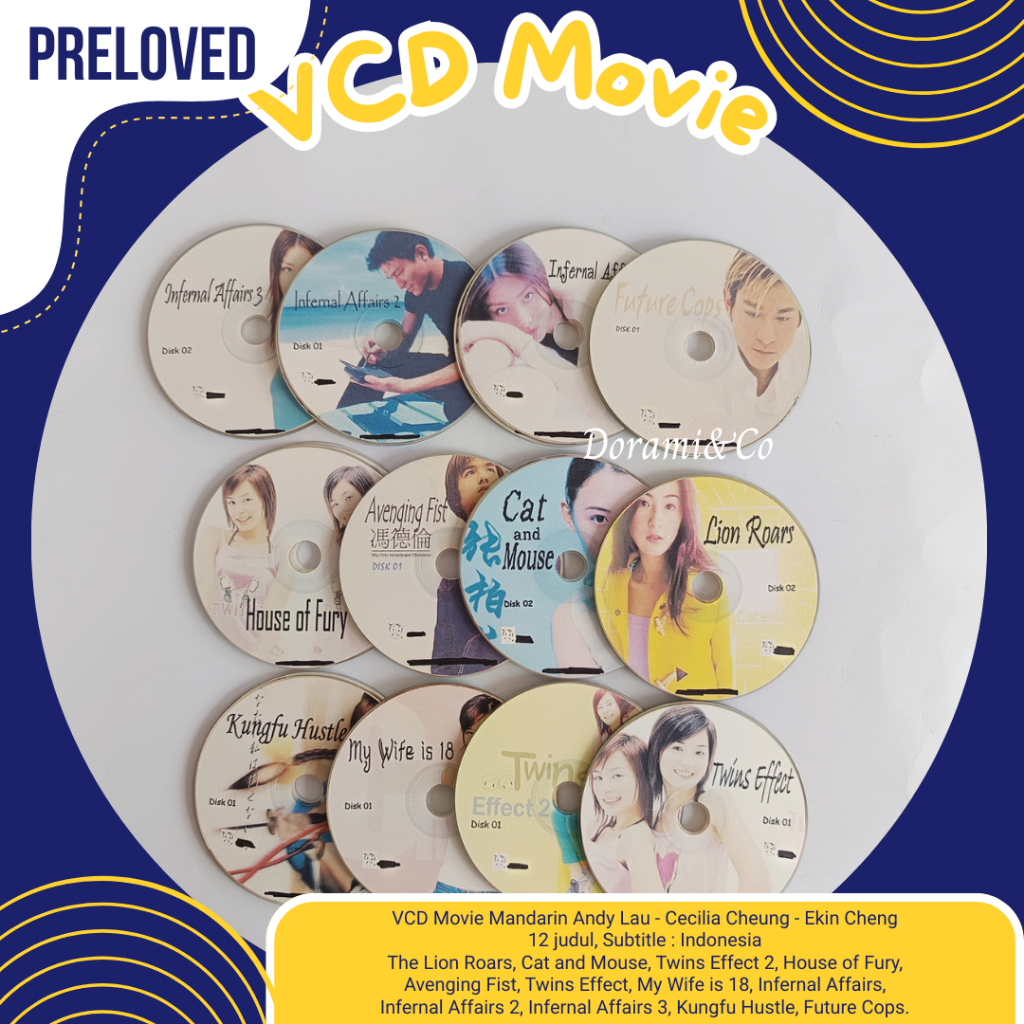 VCD Action Film Movie China Chinese Andy Lau Cecilia Cheung Preloved Used Old School Rare