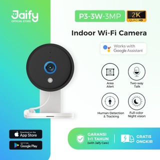 JAIFY P3-3W Indoor CCTV 2K Quad HD 3MP Wi-Fi Full color Night Vision Security Camera / Kamera keamanan