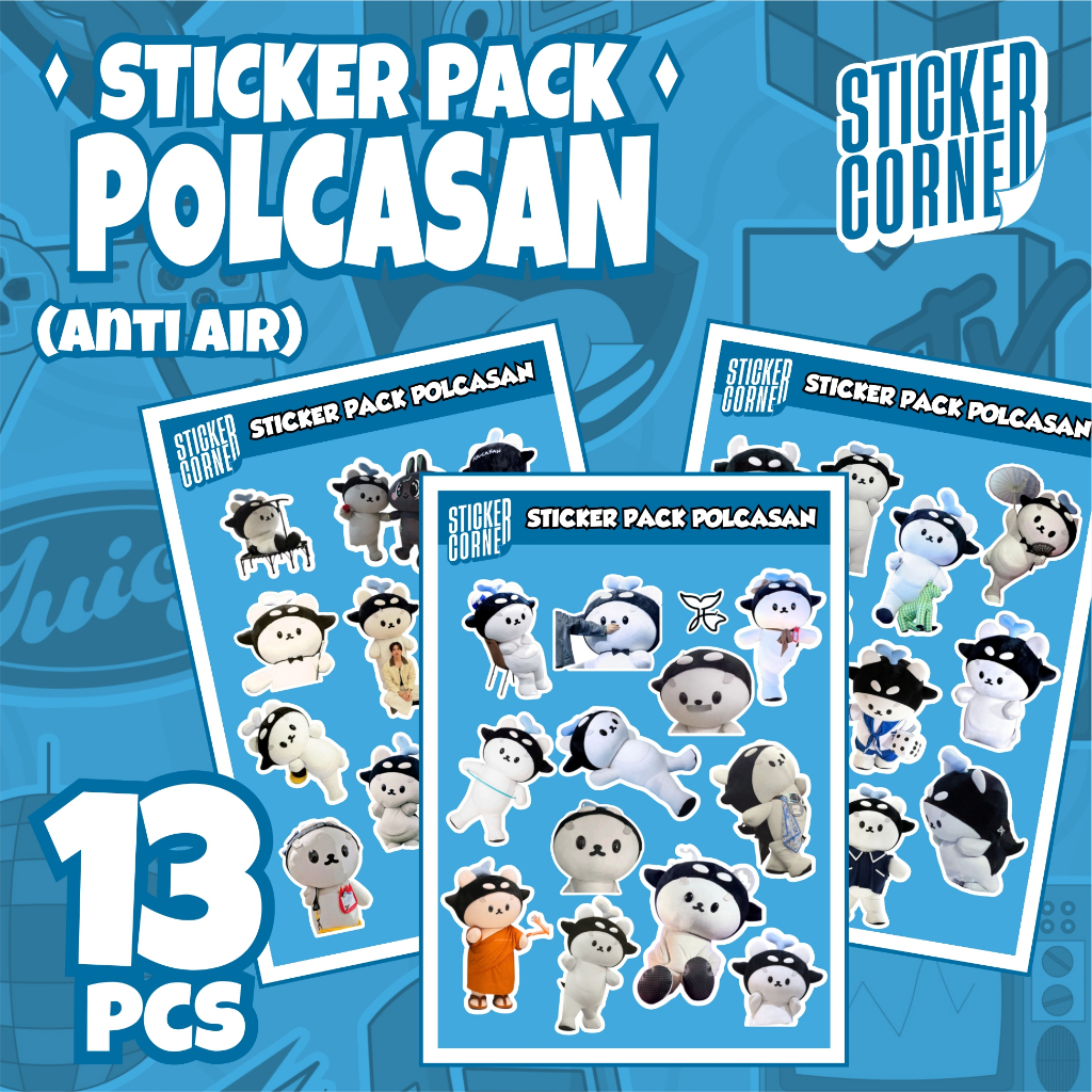 ชุดสติ๊กเกอร์ Polcasan GMMTV Mascot TayNew 13 ชิ้น - สติ๊กเกอร์ Tumblr HP สมุดภาพ Polcasan 13 ชิ้นไวนิลกันน้ํา