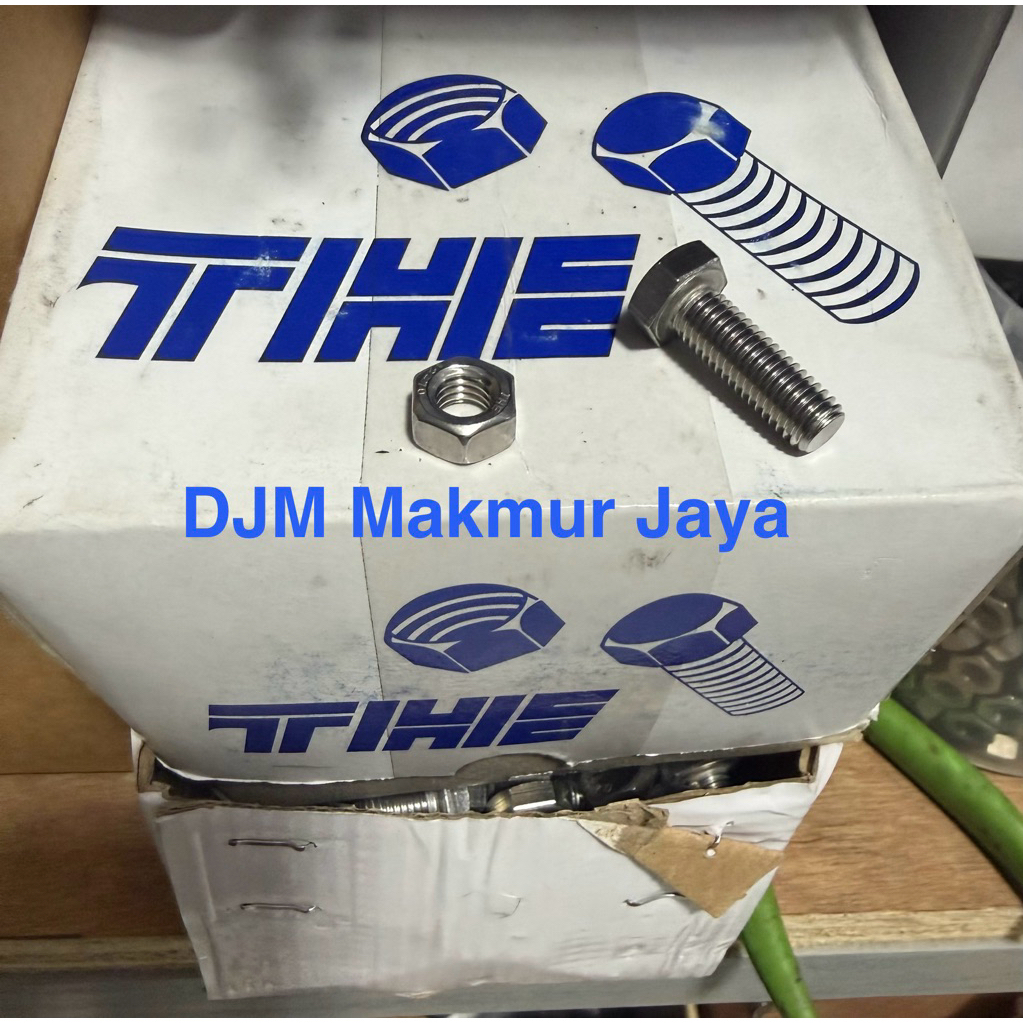 น๊อตสแตนเลส+น็อต M8-1.25x25