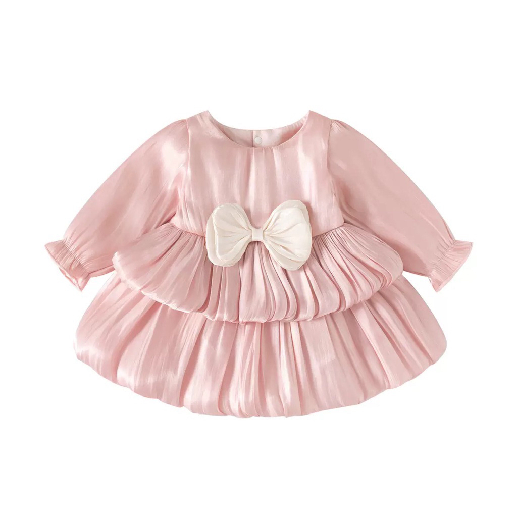 LIZIQINA - Ajwa Dress Pink Baby Girl