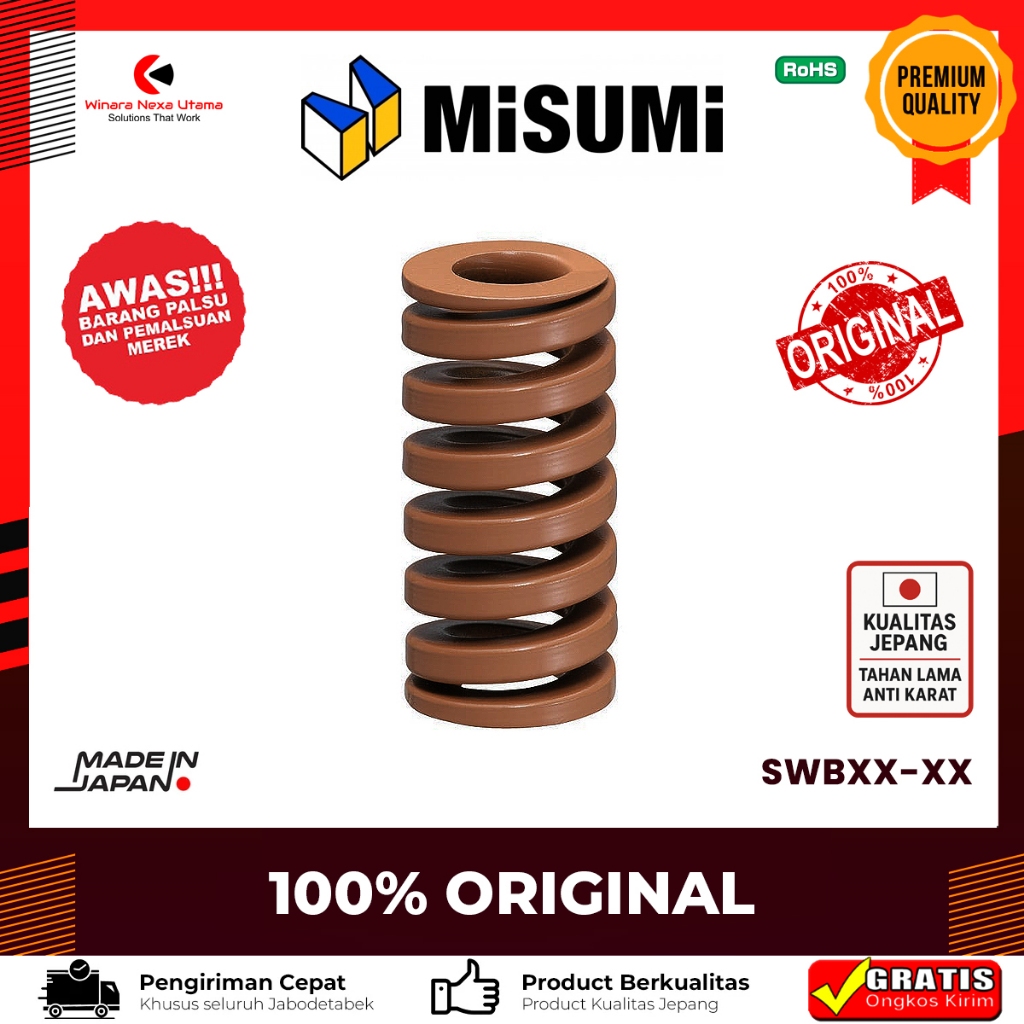 สปริงคอยล์สปริง Misumi SWBXX-XX Original Japan Per Misumi
