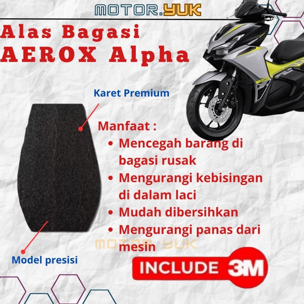 Aerox alpha เสื่อกระเป๋าเดินทาง Aerox alpha turbo พรมกระเป๋า Aerox