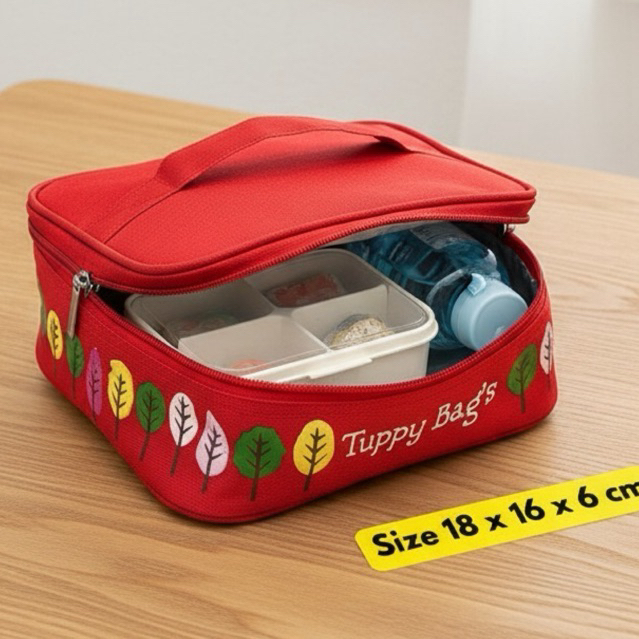 Loly Lunch Bag Leaf Motif Lunch Bag