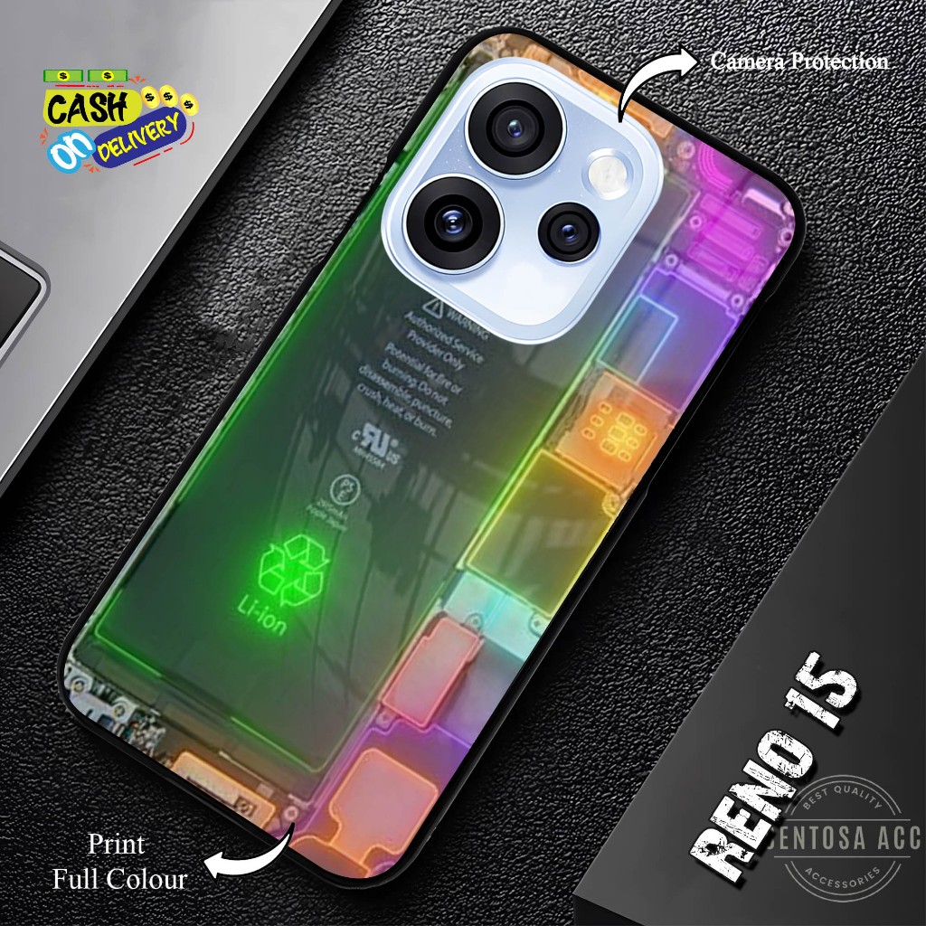 HP Sentosa_case - เคสโทรศัพท์แบบกระจกสําหรับ Oppo Reno 15, 15 PRO [ S89 ].