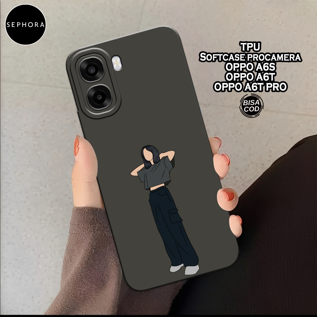 HP เคส OPPO A6s / A6T / A6T Pro ล่าสุด - เคสแฟชั่นสตรี - OPPO A6s / A6T / A6T Pro Softcase - เคสกล้อ