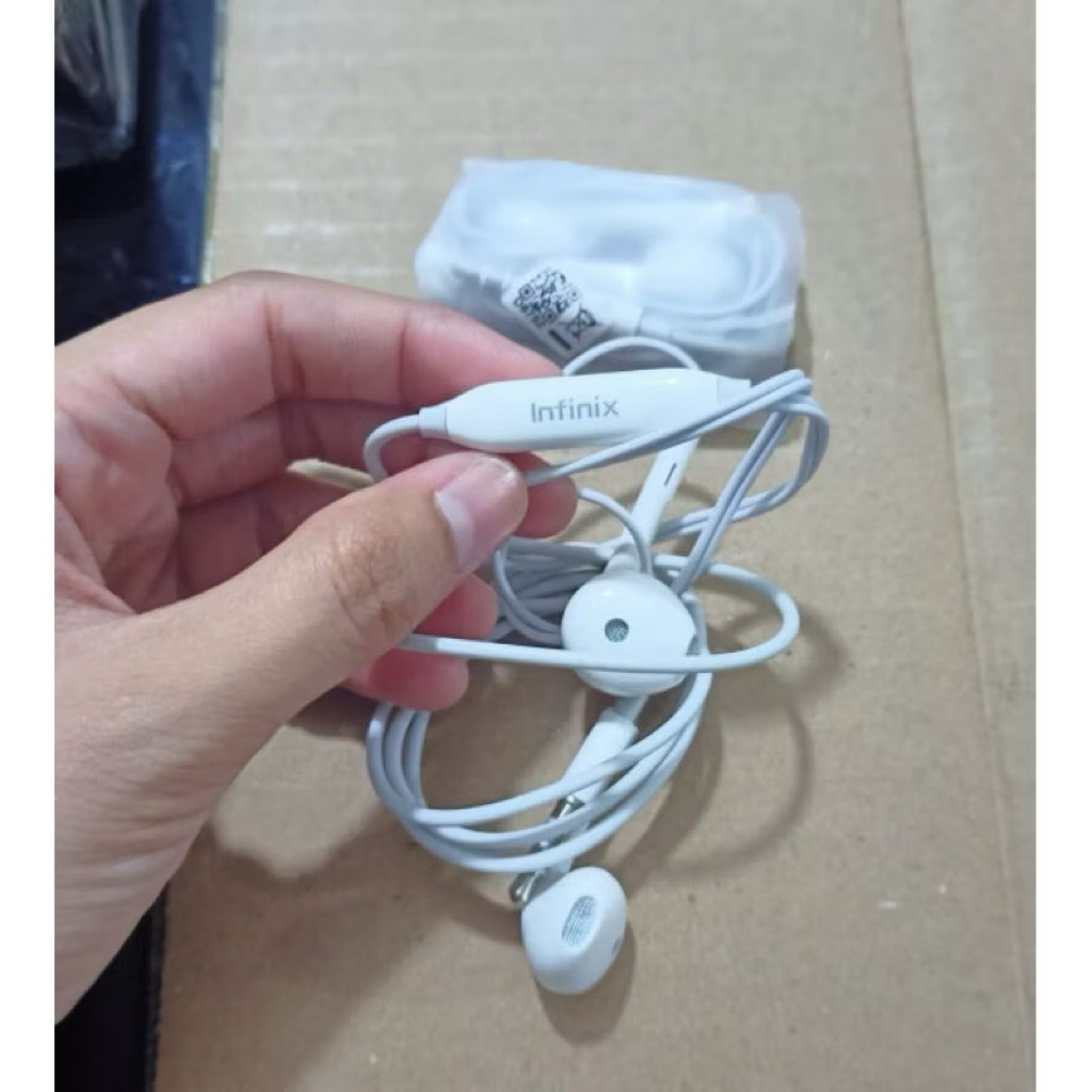 Infinix ชุดหูฟังแฮนด์ฟรี Copotan Infinix Plus Mic Stereo Super Bass Extra Bass