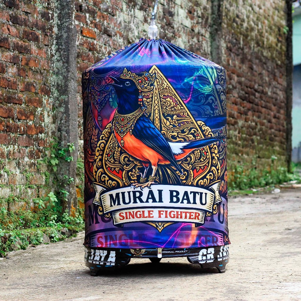 ฝาครอบพิมพ์เต็มรูปแบบ MURAI BATU DM 58 GUNUNGAN WAYANG MOTIF DOUBLE LAYER THICK COOL MATERIAL