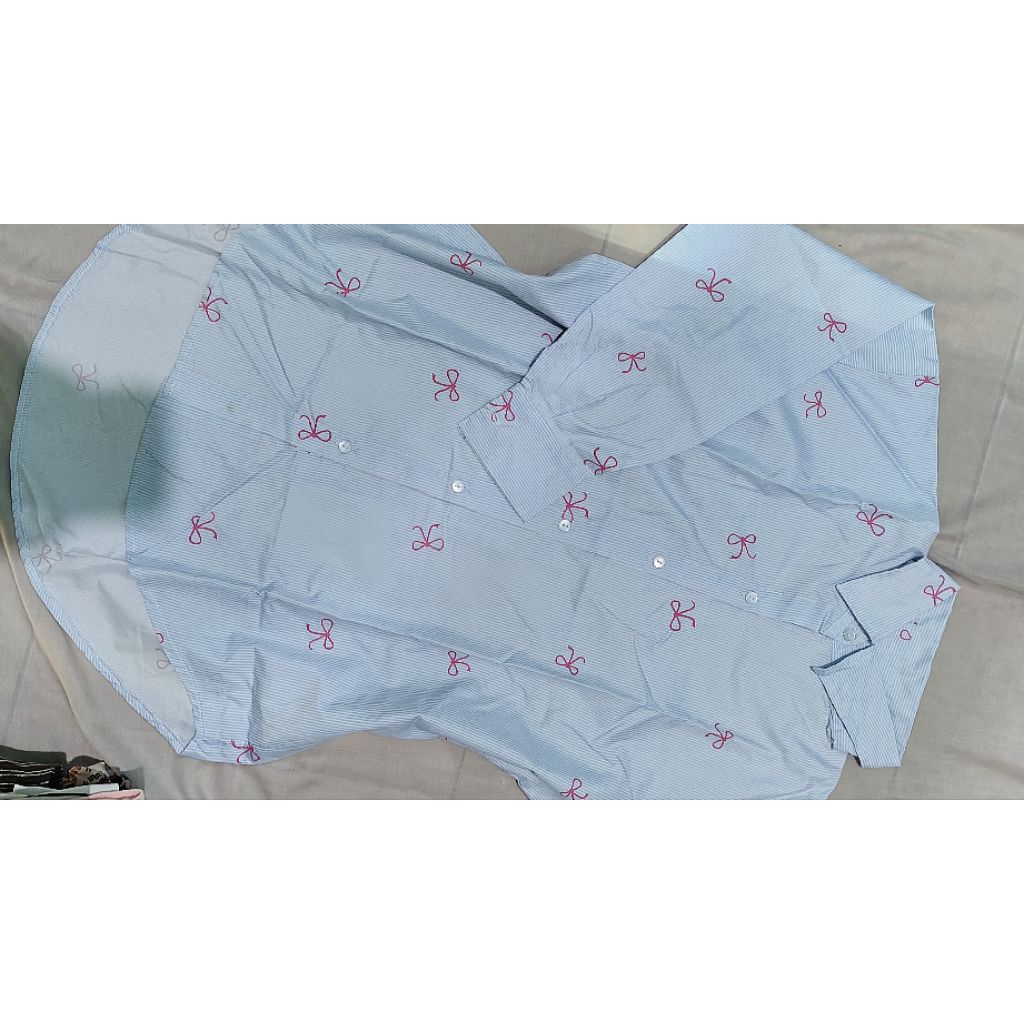 KEMEJA Coquette Blue Shirt