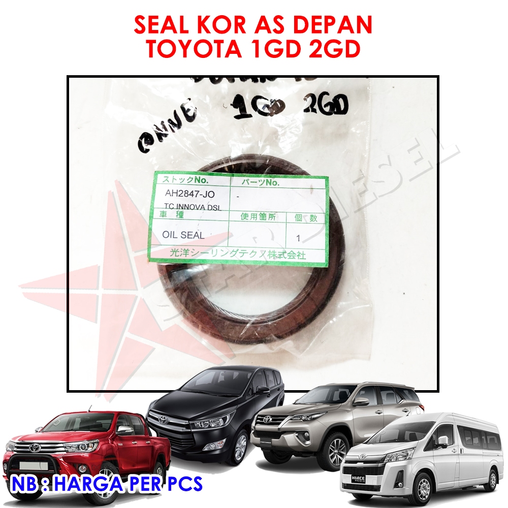 TOYOTA 1GD 2GD FRONT CRANKSHAFT SEAL FORTUNER VRZ INNOVA REBORN 1 GD 2 GD