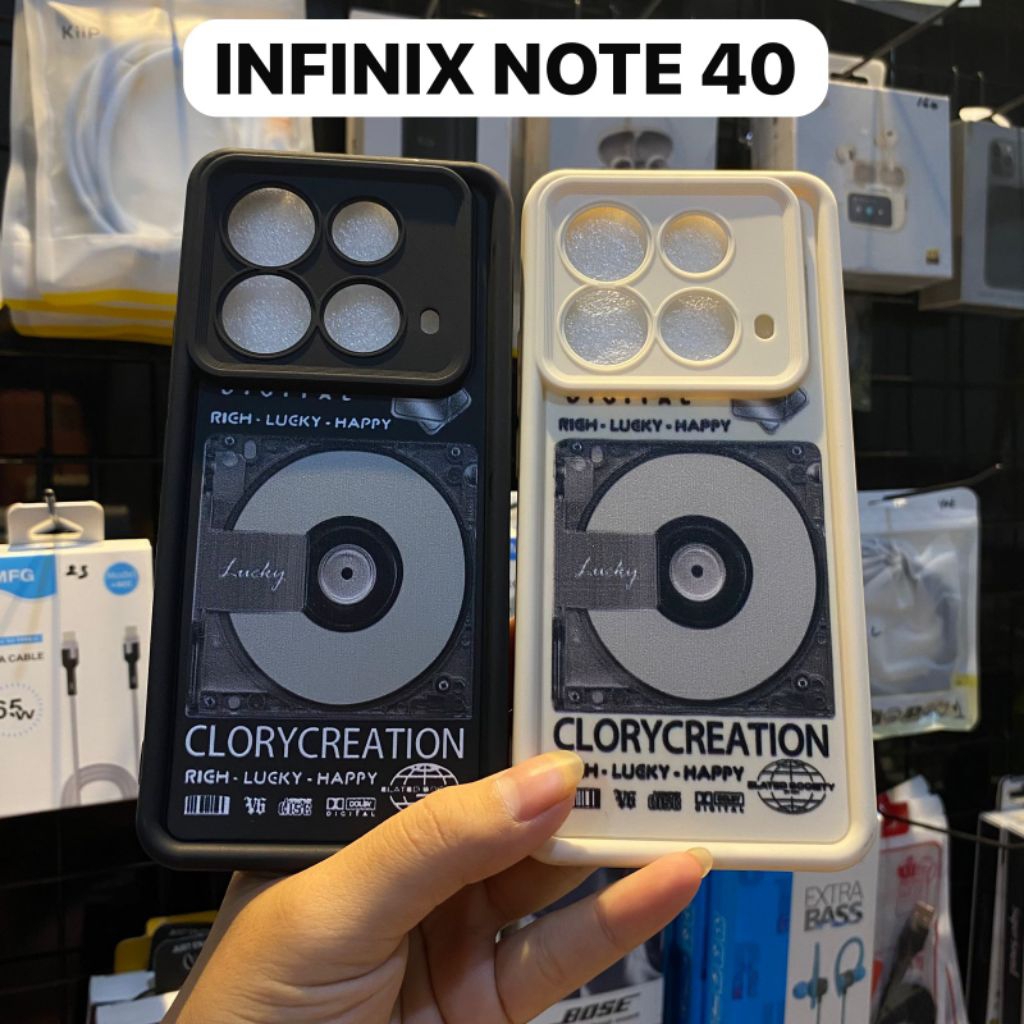 RICH LUCKY HAPPY INFINIX NOTE 40 MOTIF เคสซิลิโคน