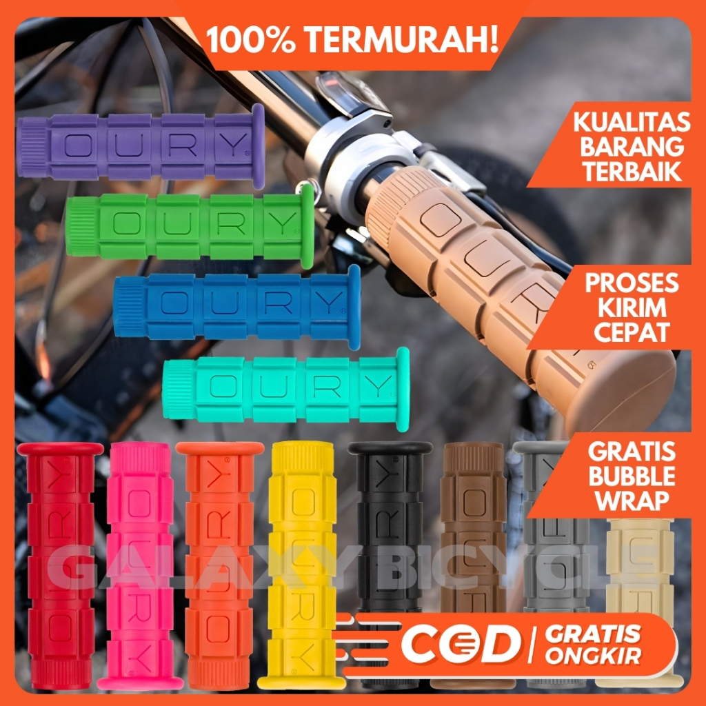 Hand Grip จักรยาน Grip OURY Single Compound MTB จักรยานพับ Fixie Commuter Bike Minivelo Minion Hybri