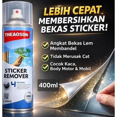 น้ํายาล้างสติ๊กเกอร์ 400 ML THEAOSON STICKER REMOVER CLEANER STICKER LABEL CLEANER REMOVER GLUE STAI