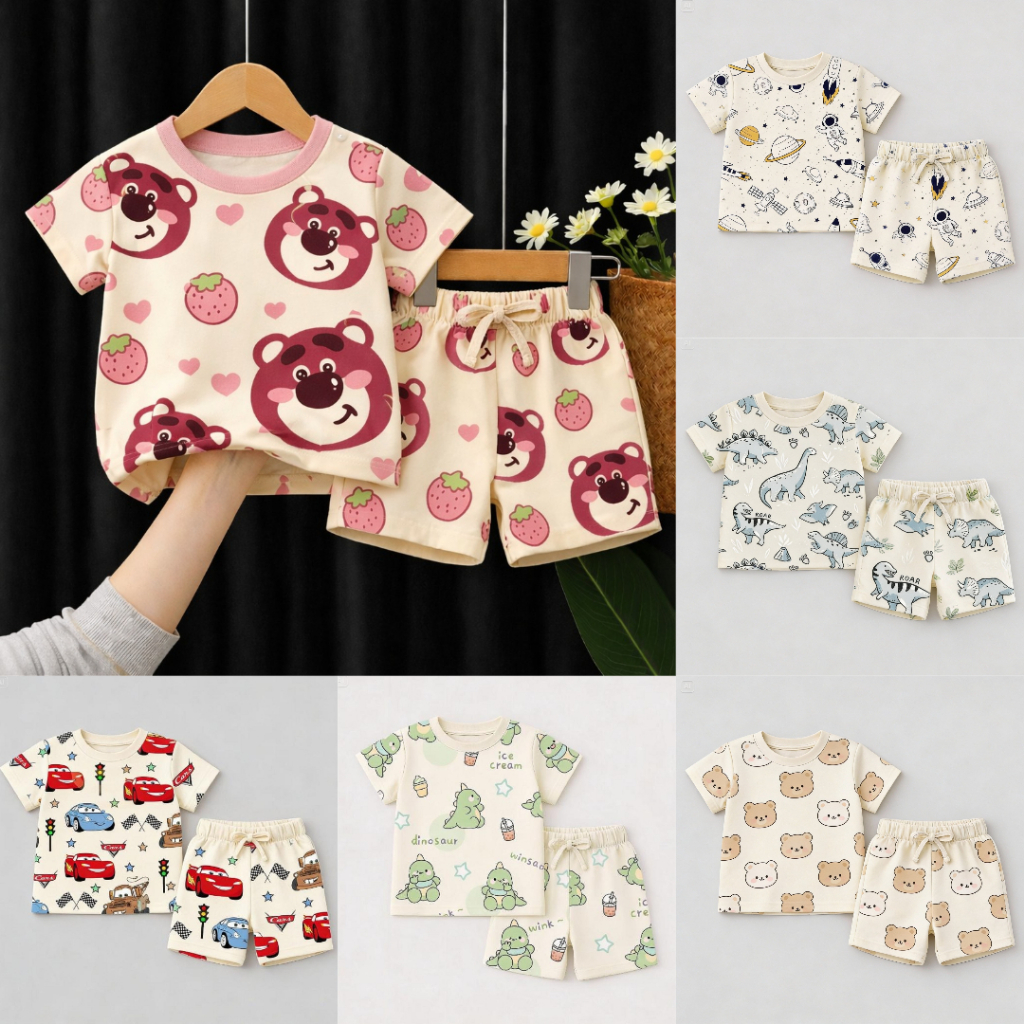 12.12 มามิโฮม - (0เดือน-3ปี) ชุดเสื้อผ้าเด็กผู้ชาย / เสื้อผ้าเด็กอ่อน / ชุดเด็กแขนสั้น สลป116