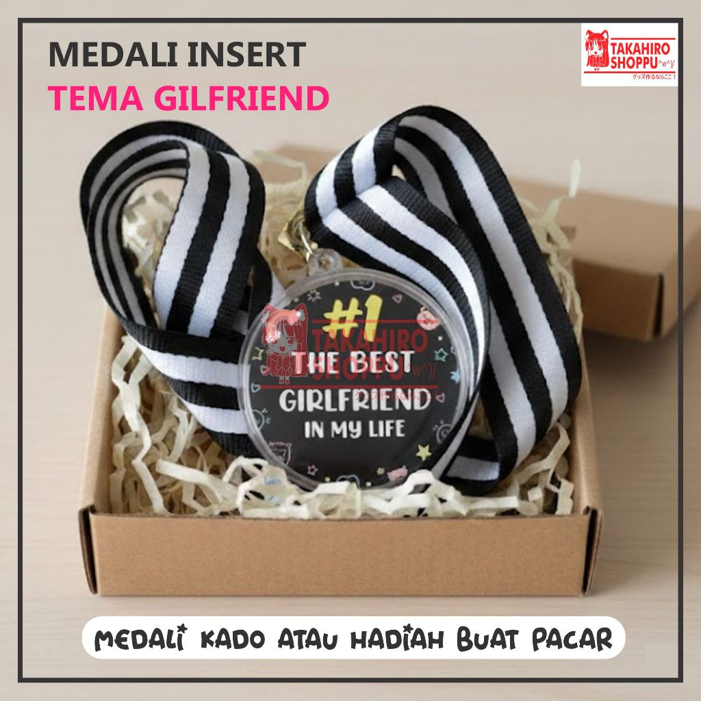 GIRLFRIEND THEMED อะคริลิค GIFT / UNIQUE WRITING MEDAL FOR BOYFRIEND / BOYFRIEND BIRTHDAY GIFT / BES