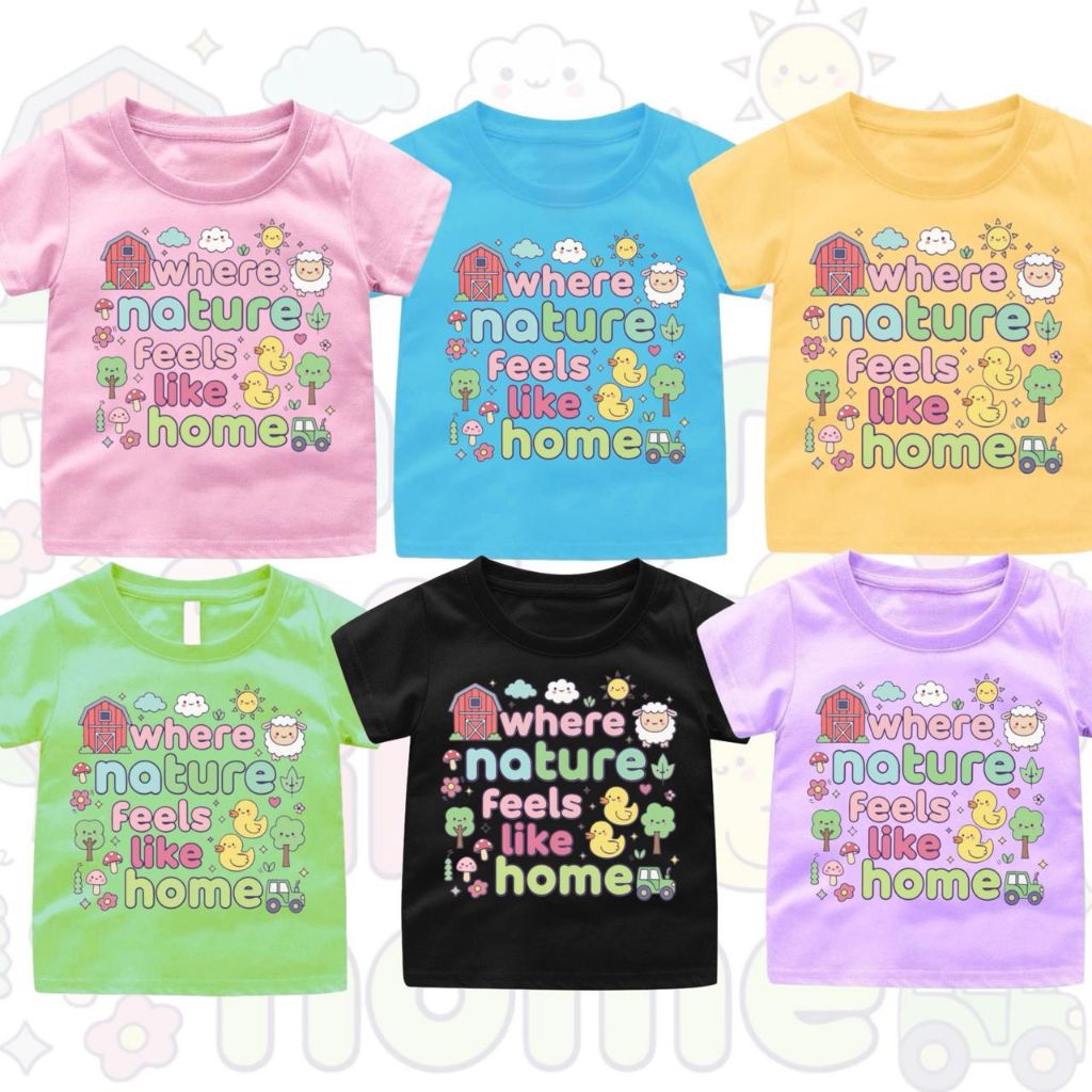 Jojo Clothing เสื้อยืดสําหรับเด็กผู้หญิงและวัยรุ่นที่เป็นธรรมชาติเล็กน้อยให้ความรู้สึกเหมือนบ้านวัสด