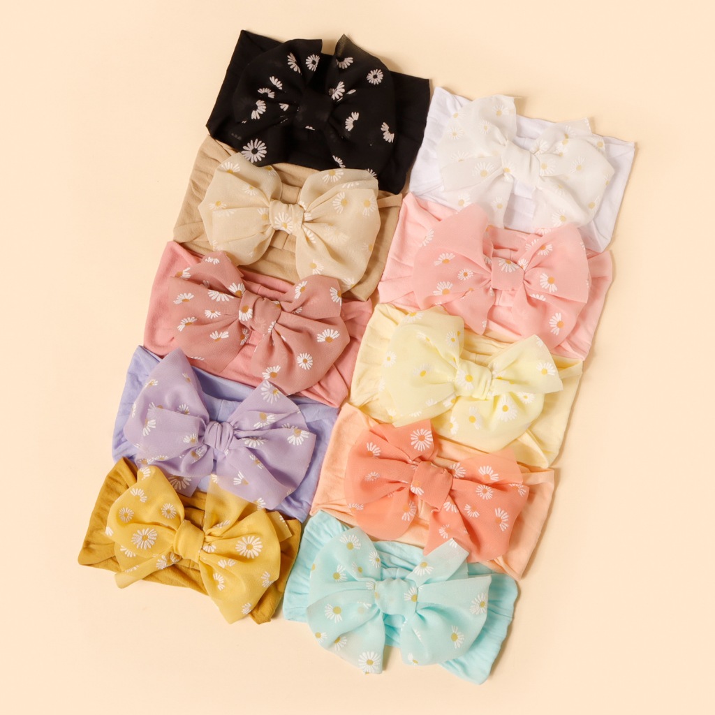 NEWBORN BABY HEADBAND SOFT STRETCHY ELASTIC กิ๊บติดผมเกาหลี SOFT NEWBORN BABY HEADBAND HJ06 BABY HAI