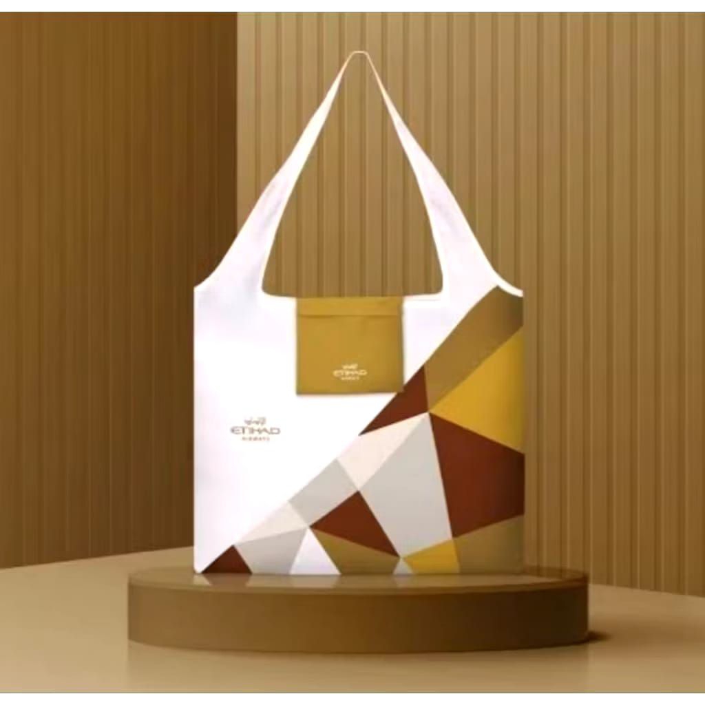 Etihad airways tote กระเป๋าเก๋ๆ/ กีฬา/ เพล/ เทนนิส/ วิ่งยิม/ NEW TOTE BAG ETIHAD AIRWAYS Eco Bag WAL