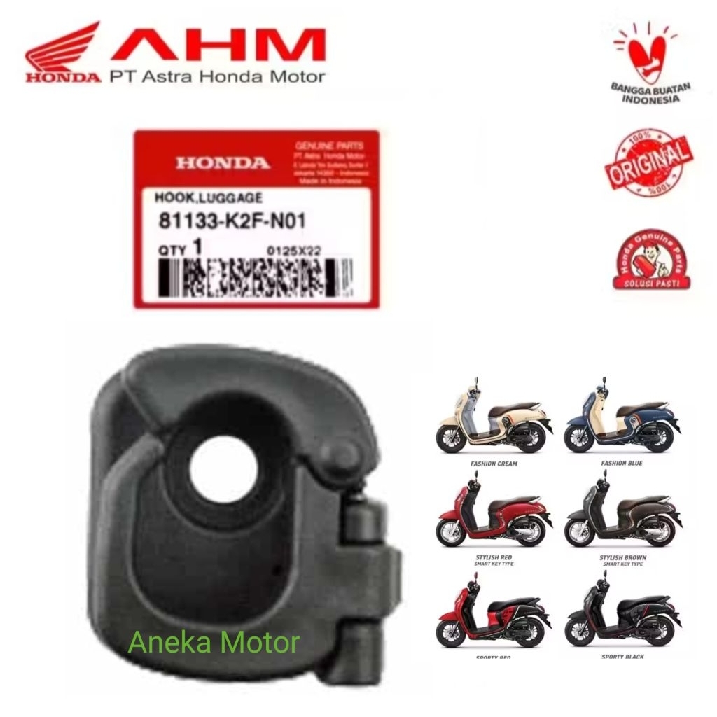 GANTUNGAN 81133 k2F N01 AMH Honda Scoopy eSP K2F Original Honda AHM Goods Hanger