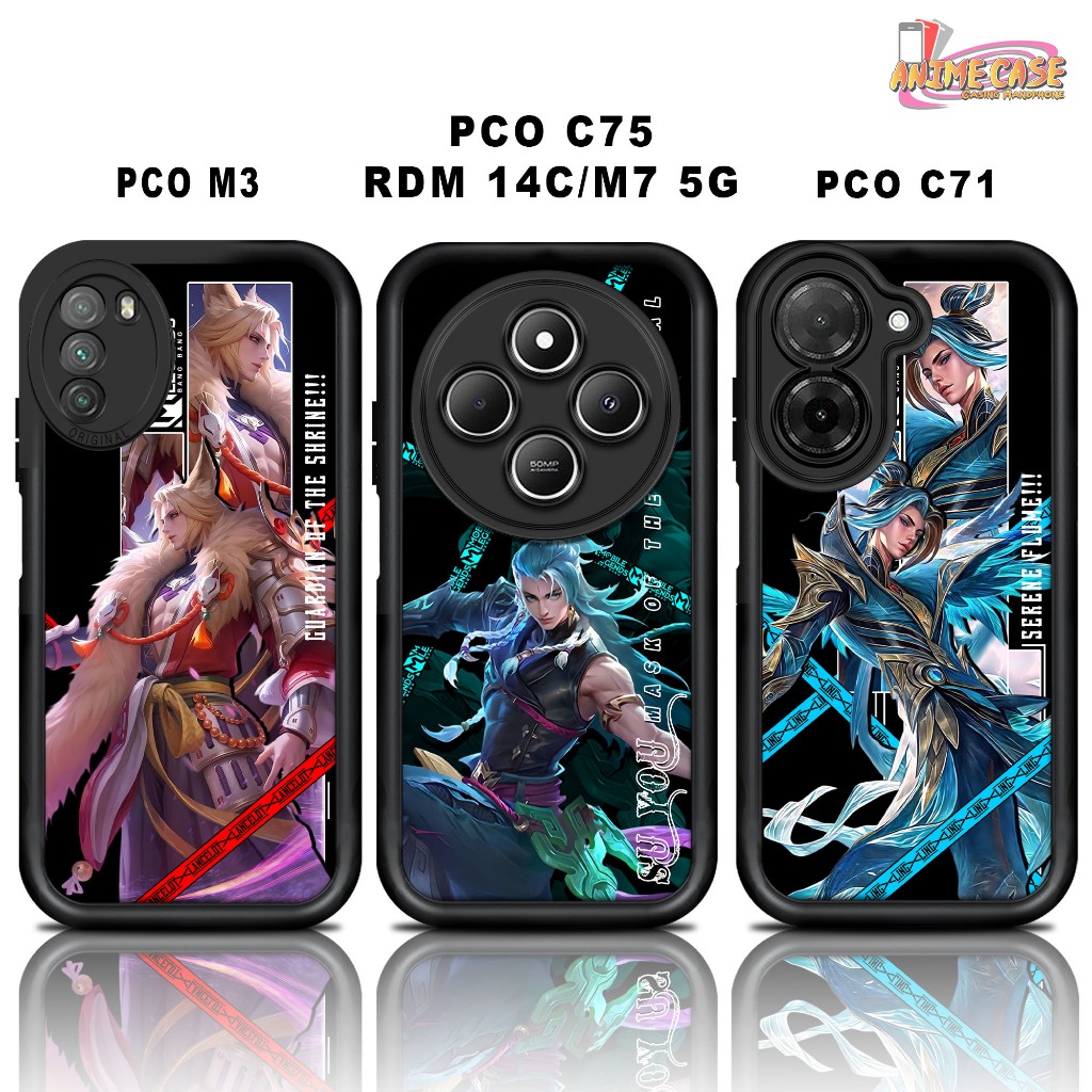 Softcase glossy POCO M3 C75 REDMI 14C M7 5G C71 Casing Case Hp Silicone Camera Protection HEROML2