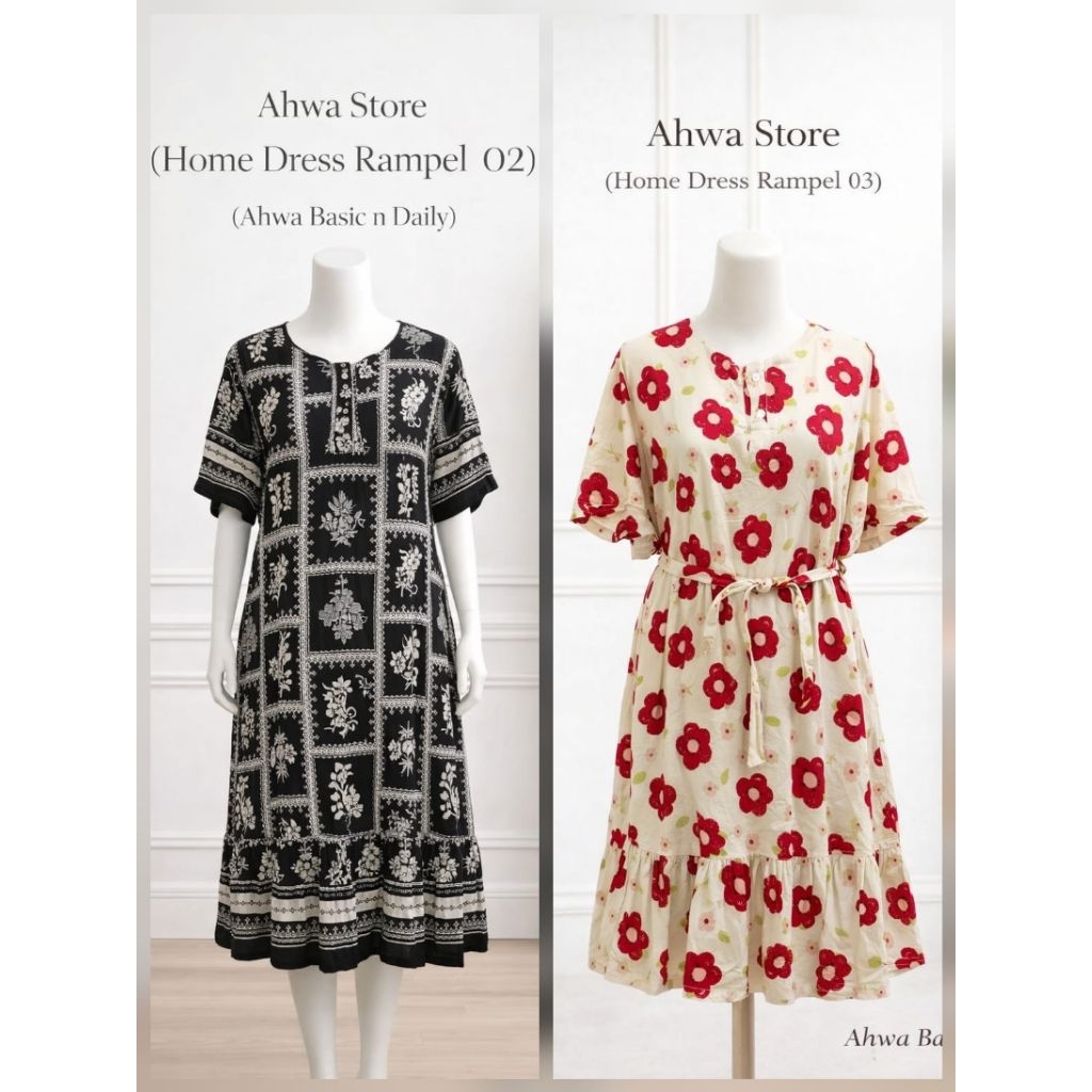 [READY] Home Dress Rampel by Ahwa Basic and Daily