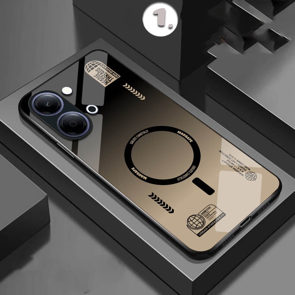 HP [FK-486] เคสโทรศัพท์กระจกเคลือบเงาสําหรับVivo Y05 Y05s V70 5g Y21d V60 Lite Y04s Y19s Pro V50 Lit