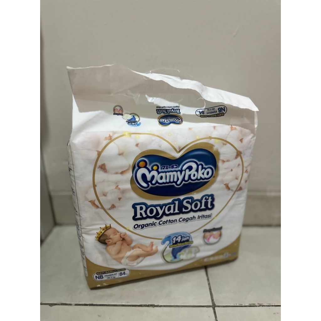 Mommy poko royal soft ไซส์ NB 84 ชิ้น