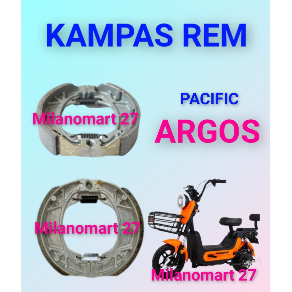 ผ้าเบรคจักรยานไฟฟ้า Pacific Argos ผ้าเบรคจักรยานไฟฟ้า Pacific Argos